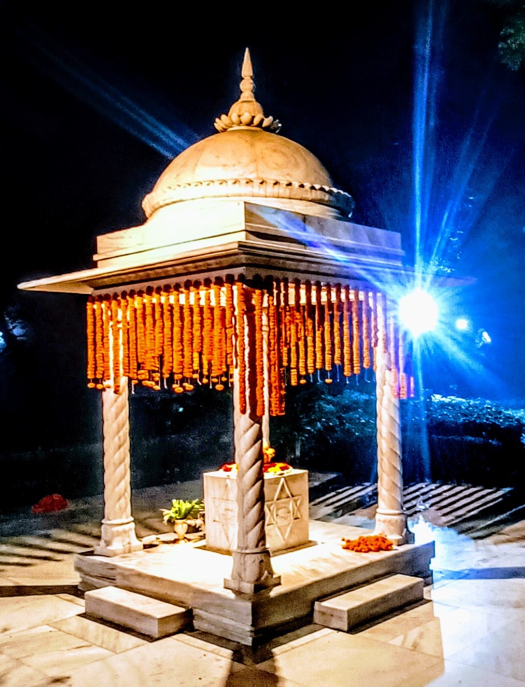 View of Delhi Ashram in full moon